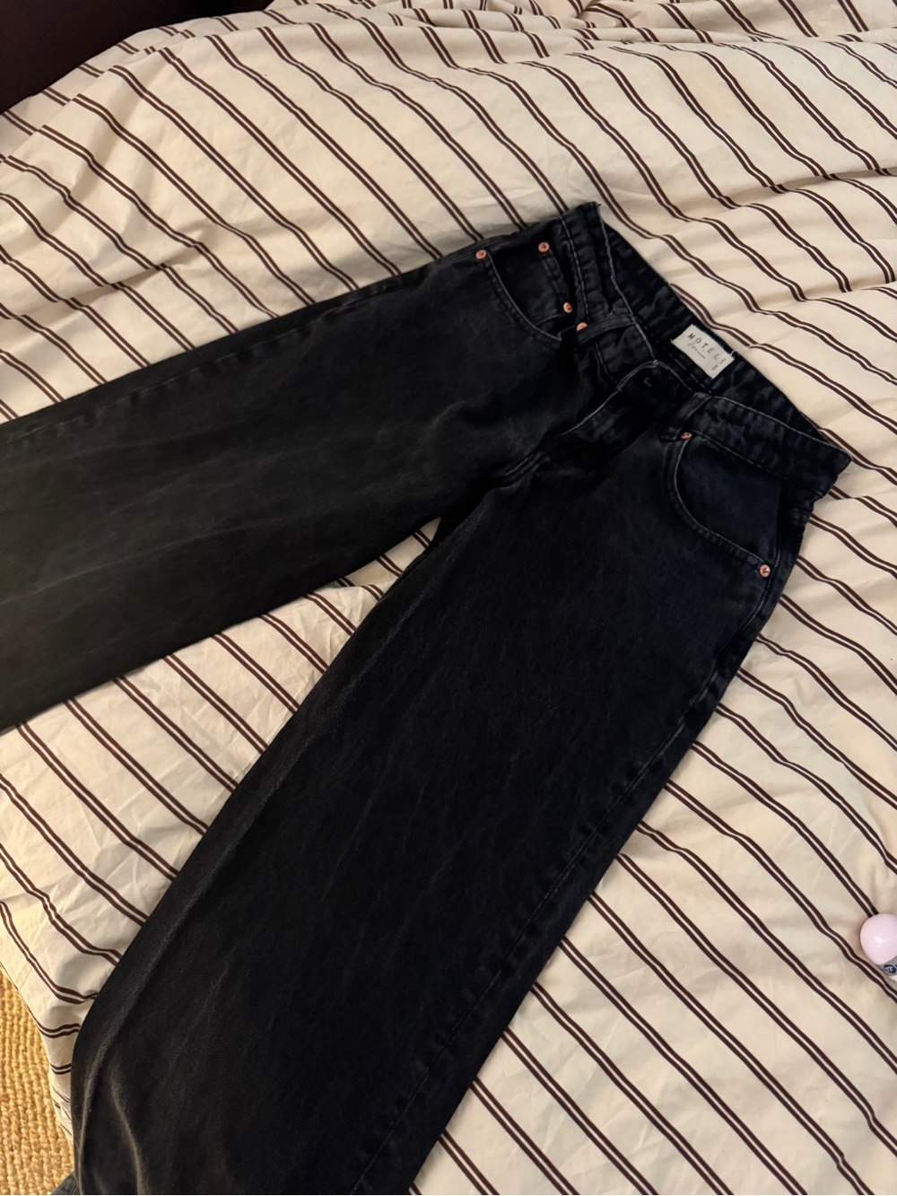 Motel Rocks Low Rise Black Jeans